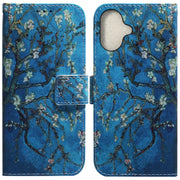 For iPhone 16 Coloured Drawing Flip Leather Phone Case(Apricot)