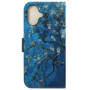 For iPhone 16 Coloured Drawing Flip Leather Phone Case(Apricot)