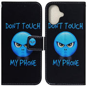 For iPhone 16 Coloured Drawing Flip Leather Phone Case(Anger)