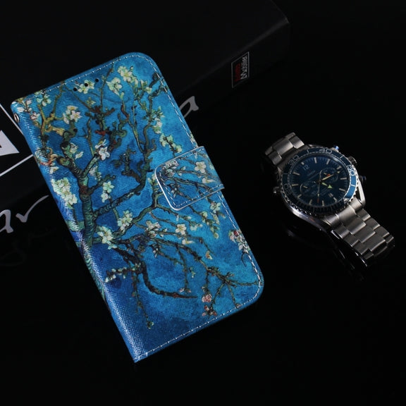 For iPhone 16 Plus Coloured Drawing Flip Leather Phone Case(Apricot)