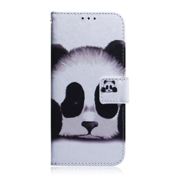 For iPhone 16 Pro Max Coloured Drawing Flip Leather Phone Case(Panda)