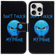 For iPhone 16 Pro Max Coloured Drawing Flip Leather Phone Case(Anger) - iPhone 16 Pro Max Cases by PMC TechLife | Online Shopping South Africa | PMC TechLife | Buy Now Pay Later Mobicred