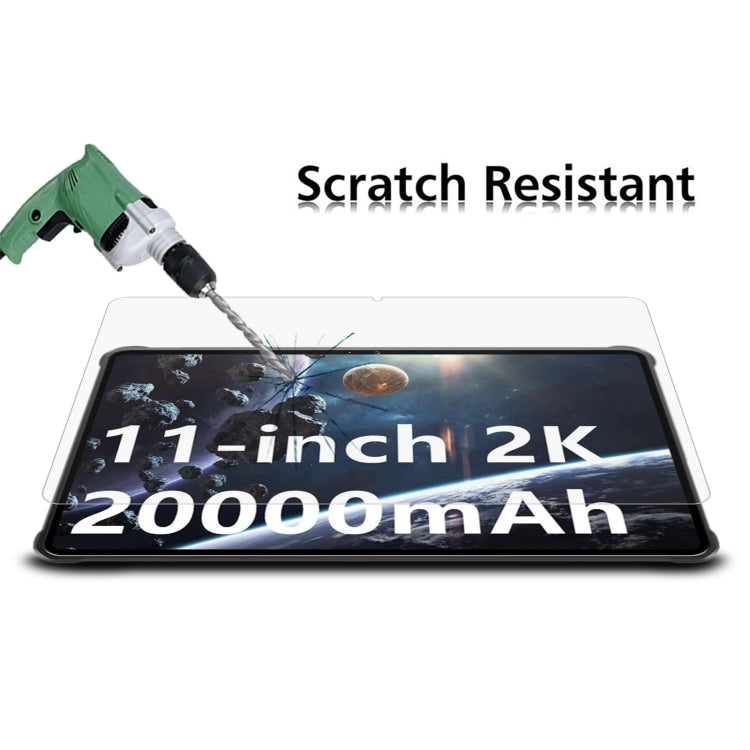 For Oukitel RT8 Tab 2pcs 9H 0.3mm Explosion-proof Tempered Glass Film
