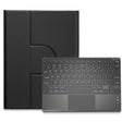 For iPad 10.2 2021 / Air 2019 Square Button 360 Degree Rotatable Bluetooth Keyboard Leather Case with Touchpad(Black) - Universal by PMC TechLife | Online Shopping South Africa | PMC TechLife