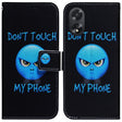For OPPO A38 4G / A18 Coloured Drawing Flip Leather Phone Case(Anger) - A38 Cases by PMC TechLife | Online Shopping South Africa | PMC TechLife