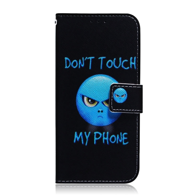 For OPPO A38 4G / A18 Coloured Drawing Flip Leather Phone Case(Anger)