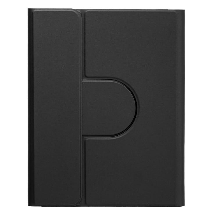 For iPad 10th Gen 10.9 2022 Round Button 360 Degree Rotatable Bluetooth Keyboard Leather Case(Black)