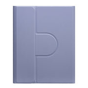 For iPad Air 2022 / iPad Pro 11 2021 Round Button 360 Degree Rotatable Bluetooth Keyboard Leather Case(Lavender Purple)