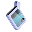 For Motorola Razr 40 Ultra Hand Strap Type Leather Phone Case(Purple) - Motorola Cases by PMC TechLife | Online Shopping South Africa | PMC TechLife | Buy Now Pay Later Mobicred