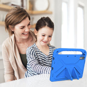 For Lenovo Pad Pro 2021 TB-J716F Handle Portable EVA Shockproof Tablet Case(Blue)
