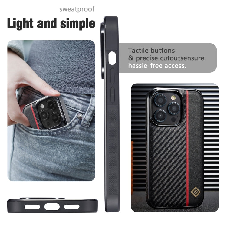 For Samsung Galaxy S24+ 5G LC.IMEEKE 3 in 1 Carbon Fiber Texture Shockproof Phone Case(Black)