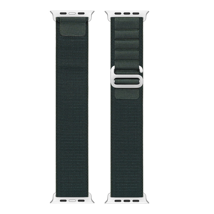 For Apple Watch SE 2022 44mm DUX DUCIS GS Series Nylon Loop Watch Band(Green)