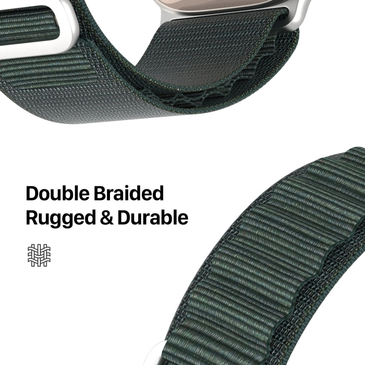 For Apple Watch Series 3 42mm DUX DUCIS GS Series Nylon Loop Watch Band(Green)