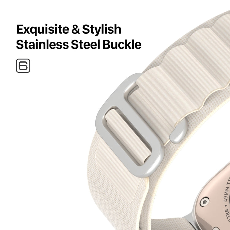 For Apple Watch 38mm DUX DUCIS GS Series Nylon Loop Watch Band(Starlight)