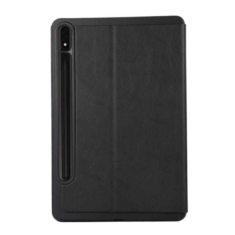 For Samsung Galaxy Tab S10 FE / S9 FE / S9 TPU Flip Tablet Protective Leather Case(Black)