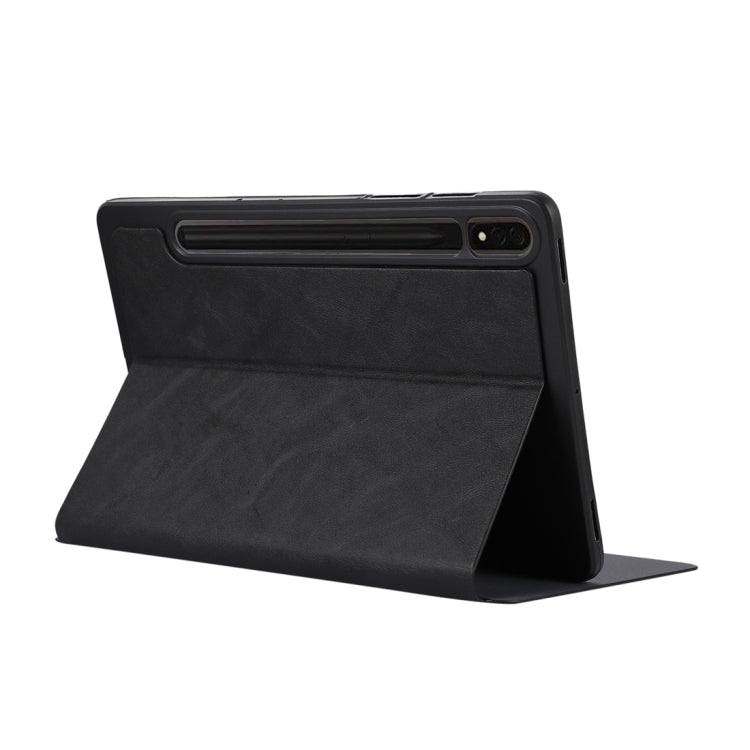 For Samsung Galaxy Tab S10 FE / S9 FE / S9 TPU Flip Tablet Protective Leather Case(Black)