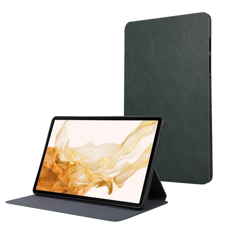 For Samsung Galaxy Tab S10 FE / S9 FE / S9 TPU Flip Tablet Protective Leather Case(Green)