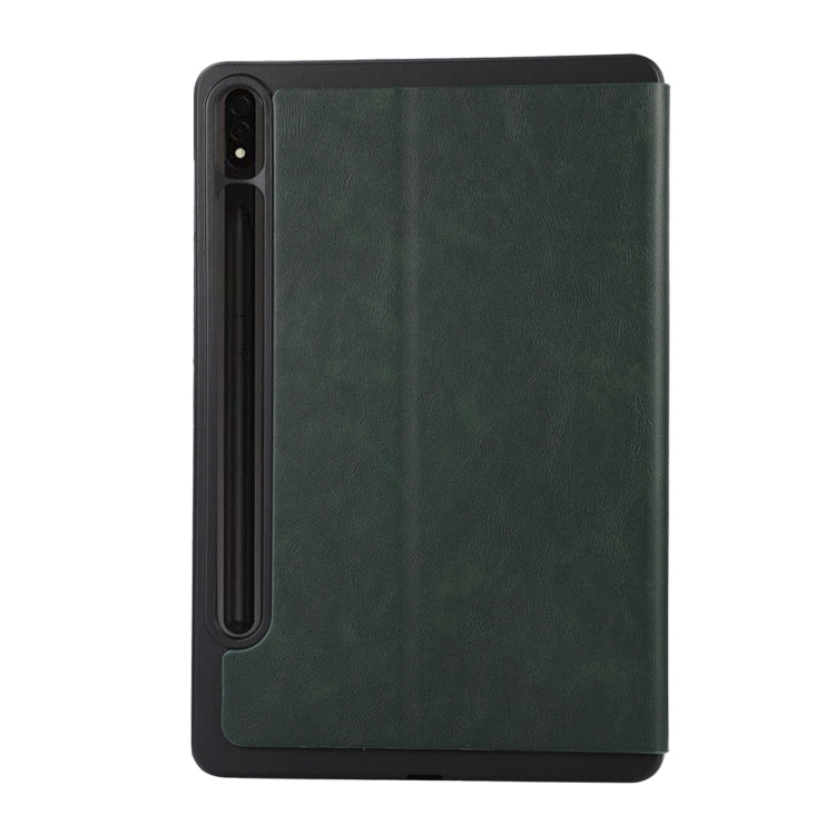 For Samsung Galaxy Tab S10 FE / S9 FE / S9 TPU Flip Tablet Protective Leather Case(Green)