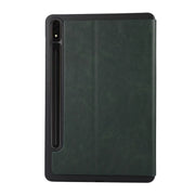 For Samsung Galaxy Tab S10 FE / S9 FE / S9 TPU Flip Tablet Protective Leather Case(Green)