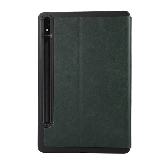 For Samsung Galaxy Tab S10 FE / S9 FE / S9 TPU Flip Tablet Protective Leather Case(Green)