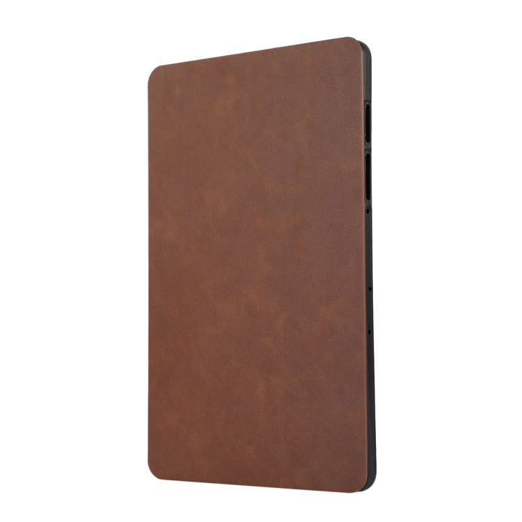 For Samsung Galaxy Tab S10 FE / S9 FE / S9 TPU Flip Tablet Protective Leather Case(Brown)