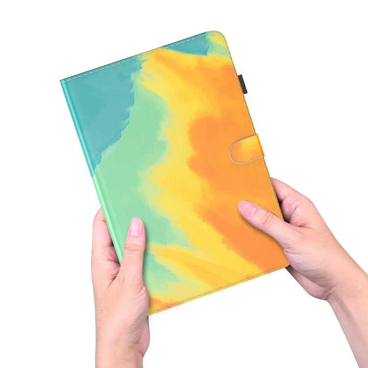 For Amazon Fire Max 11 Watercolor Pattern Flip Leather Tablet Case(Autumn Leaves)