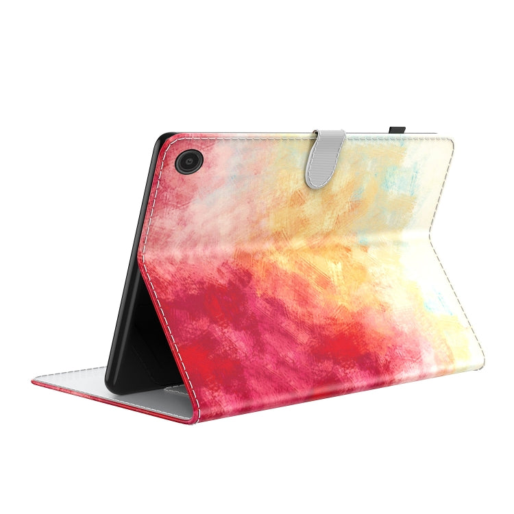 For Amazon Fire Max 11 Watercolor Pattern Flip Leather Tablet Case(Spring Cherry)