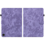 For Amazon Fire Max 11 Tiger Pattern Flip Leather Tablet Case(Purple)