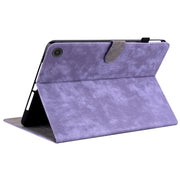 For Amazon Fire Max 11 Tiger Pattern Flip Leather Tablet Case(Purple)
