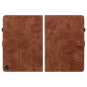 For Amazon Fire Max 11 Tiger Pattern Flip Leather Tablet Case(Brown)
