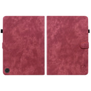 For Amazon Fire Max 11 Tiger Pattern Flip Leather Tablet Case(Red)