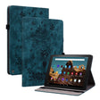 For Amazon Fire HD 10 2023 Butterfly Rose Embossed Leather Tablet Case(Dark Blue) - Amazon by PMC TechLife | Online Shopping South Africa | PMC TechLife | Buy Now Pay Later Mobicred