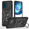 Motorola Moto G42 Armor PC + TPU Camera Shield Phone Case(Black) - Motorola Cases by PMC TechLife | Online Shopping South Africa | PMC TechLife