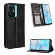 For Blackview Oscal C70 Magnetic Buckle Retro Texture Leather Phone Case(Black) - More Brand by PMC TechLife | Online Shopping South Africa | PMC TechLife