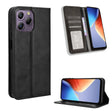 For Blackview A96 Magnetic Buckle Retro Texture Leather Phone Case(Black) - More Brand by PMC TechLife | Online Shopping South Africa | PMC TechLife
