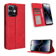 For Ulefone Note 16 Pro Magnetic Buckle Retro Texture Leather Phone Case(Red) - free shipping - PMC Jewellery - Order now!