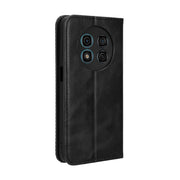 For Ulefone Note 15 Magnetic Buckle Retro Texture Leather Phone Case(Black)