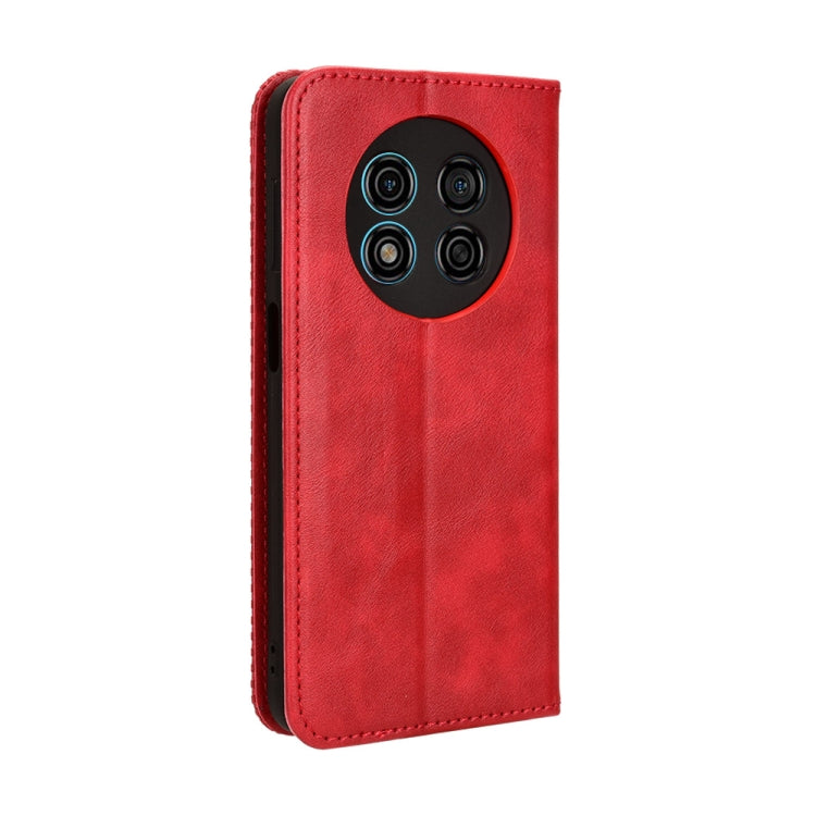 For Ulefone Note 15 Magnetic Buckle Retro Texture Leather Phone Case(Red)
