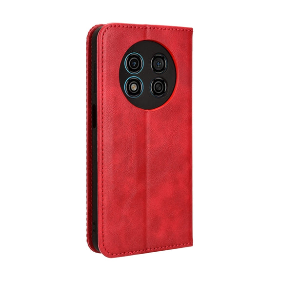 For Ulefone Note 15 Magnetic Buckle Retro Texture Leather Phone Case(Red)