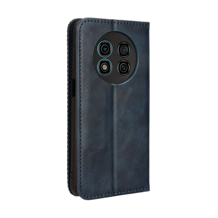 For Ulefone Note 15 Magnetic Buckle Retro Texture Leather Phone Case(Blue)