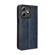 For Ulefone Note 18 Ultra Magnetic Buckle Retro Texture Leather Phone Case(Blue)