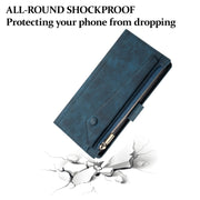 For iPhone 16 Pro ESEBLE Retro Frosted RFID Flip Leather Phone Case(Dark Green)