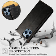 For iPhone 16e Oil Wax Crazy Horse Texture Leather Phone Case(Black)