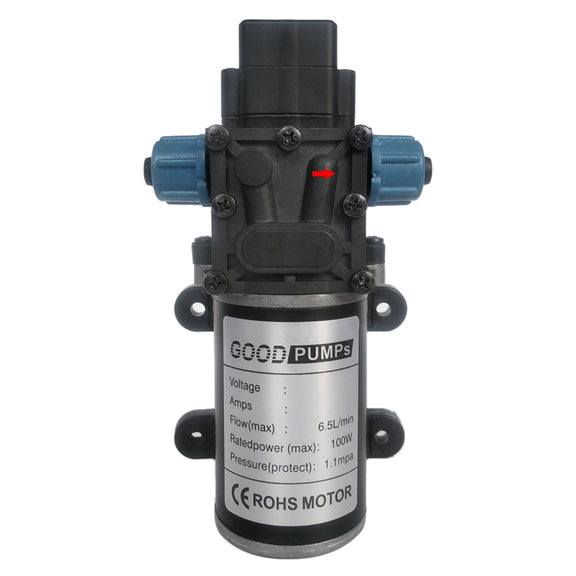 DC24V 100W Smart Double Thread Positive Pump Diaphragm 8L Atomizing Spray Water Pump for Car Washing / Irrigation