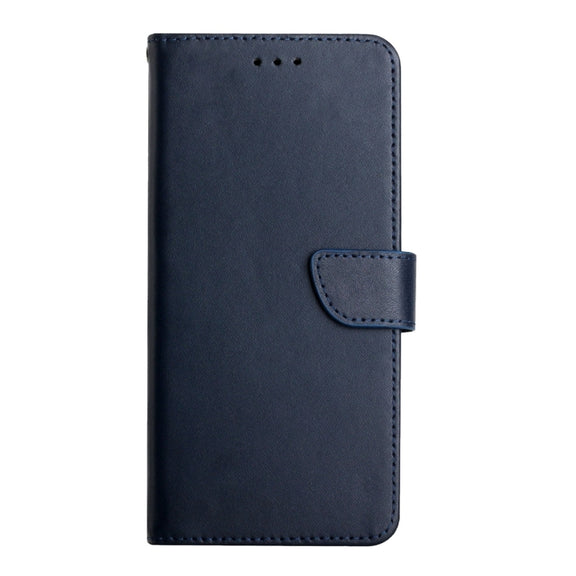 For Samsung Galaxy S23 FE 5G HT02 Genuine Leather Fingerprint-proof Flip Phone Case(Blue)
