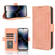 For Ulefone Note 16 Pro Skin Feel Calf Texture Card Slots Leather Phone Case(Pink) - Ulefone Cases by PMC TechLife | Online Shopping South Africa | PMC TechLife | Buy Now Pay Later Mobicred