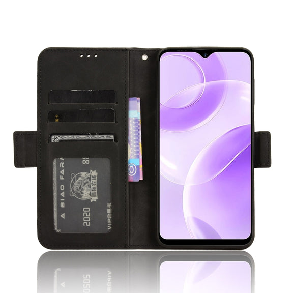 For Ulefone Note 15 Skin Feel Calf Texture Card Slots Leather Phone Case(Black)