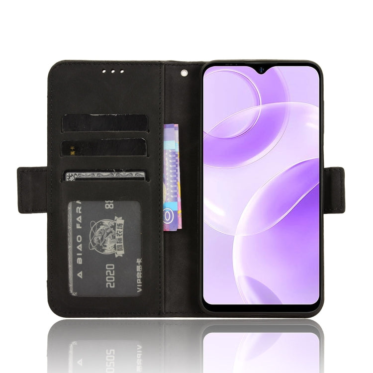 For Ulefone Note 15 Skin Feel Calf Texture Card Slots Leather Phone Case(Black)