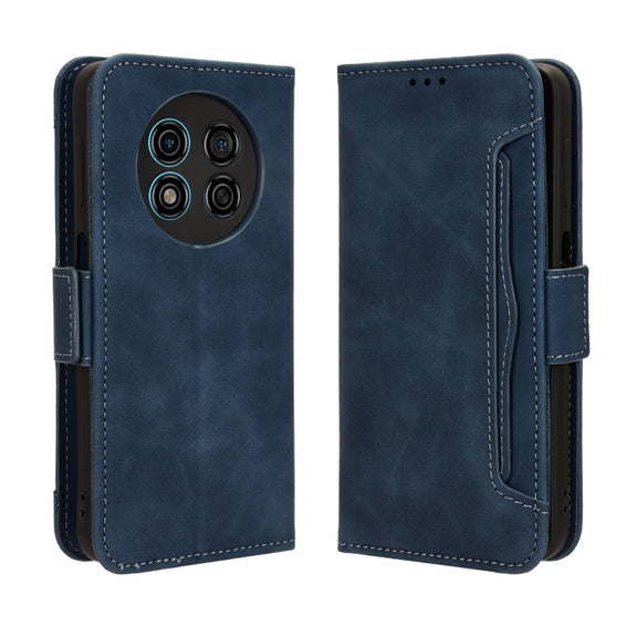 For Ulefone Note 15 Skin Feel Calf Texture Card Slots Leather Phone Case(Blue)