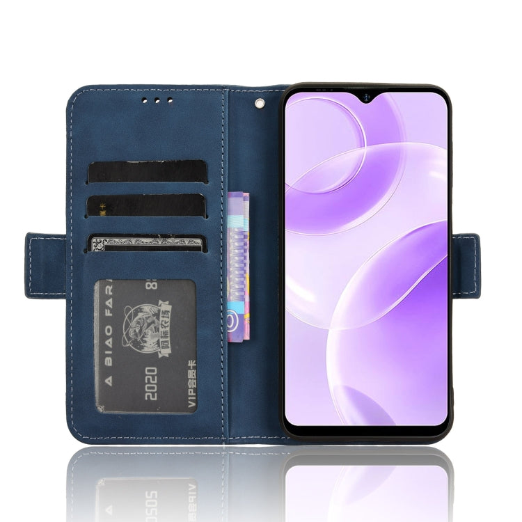 For Ulefone Note 15 Skin Feel Calf Texture Card Slots Leather Phone Case(Blue)